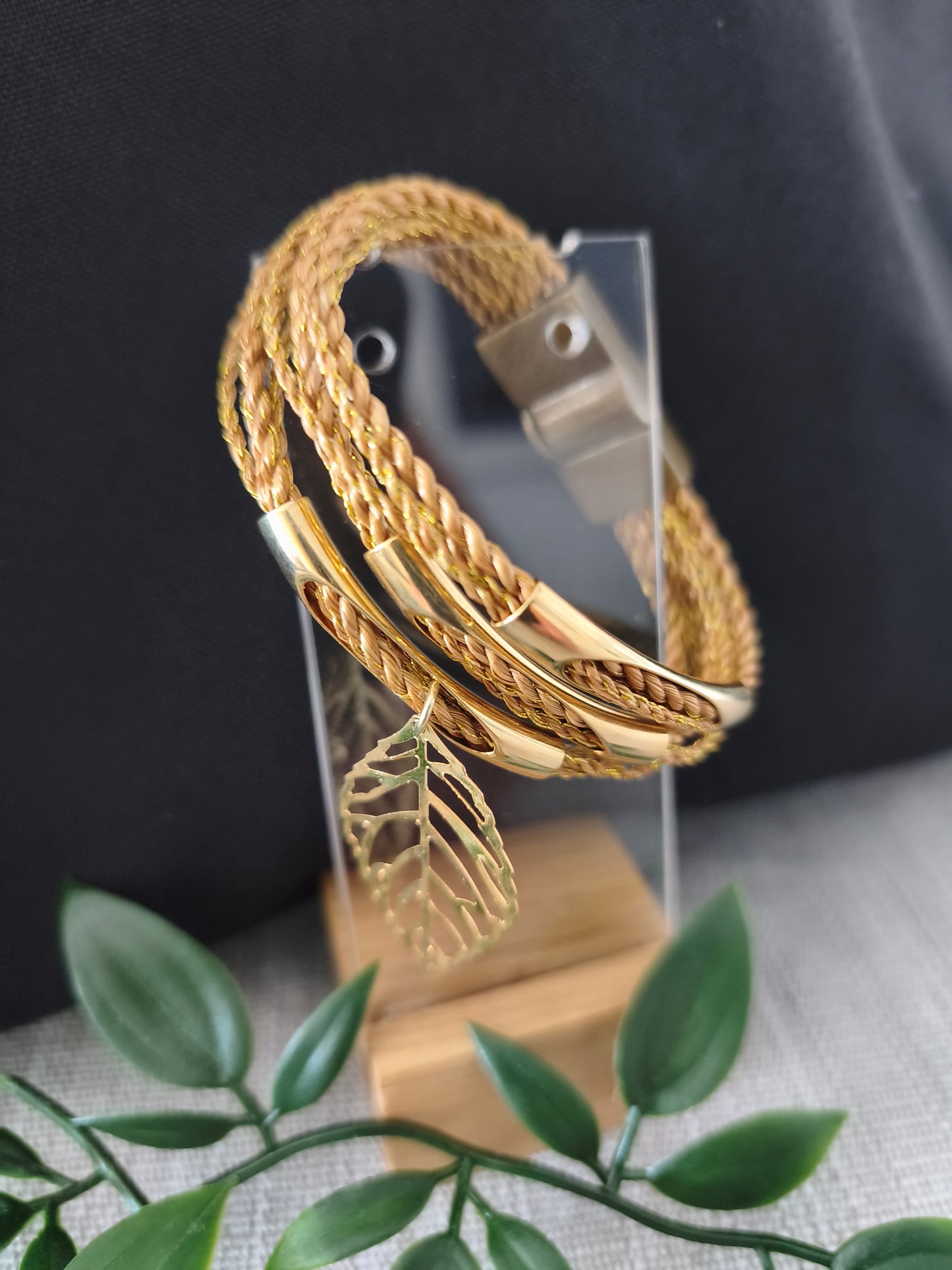 Bracelet feuille
